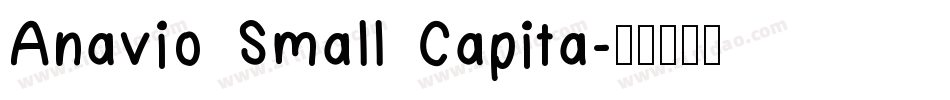 Anavio Small Capita字体转换